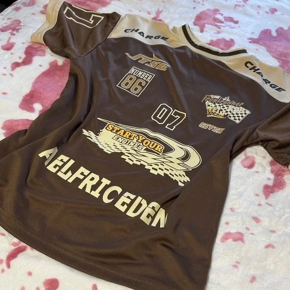 Aelfric Eden Brown Racing Graphic Tee - Picture 2 of 4